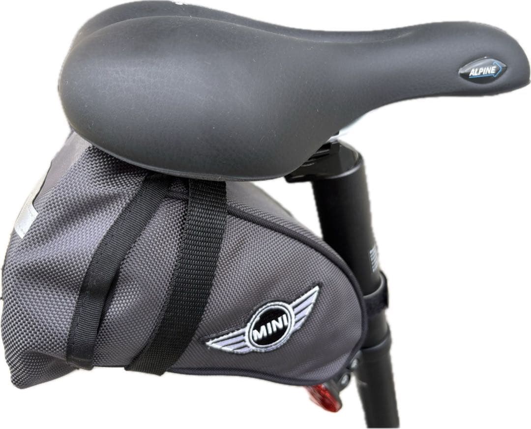 正規品 MINI 折りたたみ自転車 ブラック サドルバッグ付き