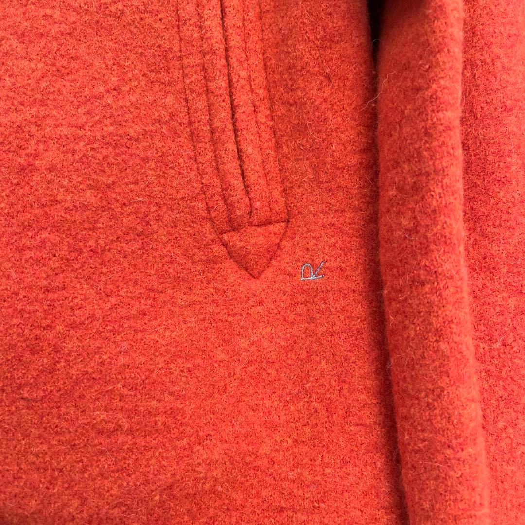 45R フロート縮絨のPコート　サイズ0のフリー