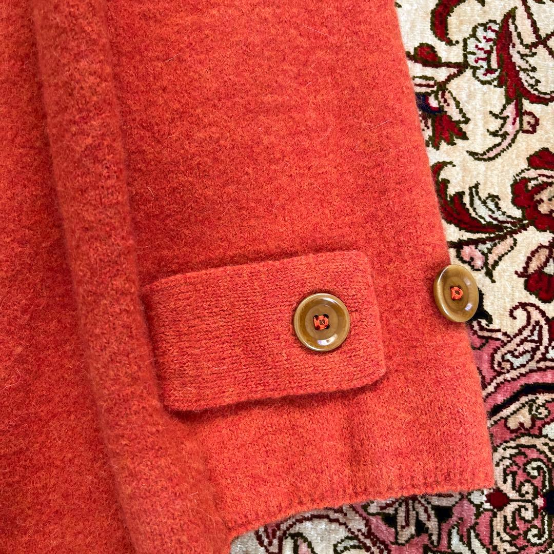 45R フロート縮絨のPコート　サイズ0のフリー