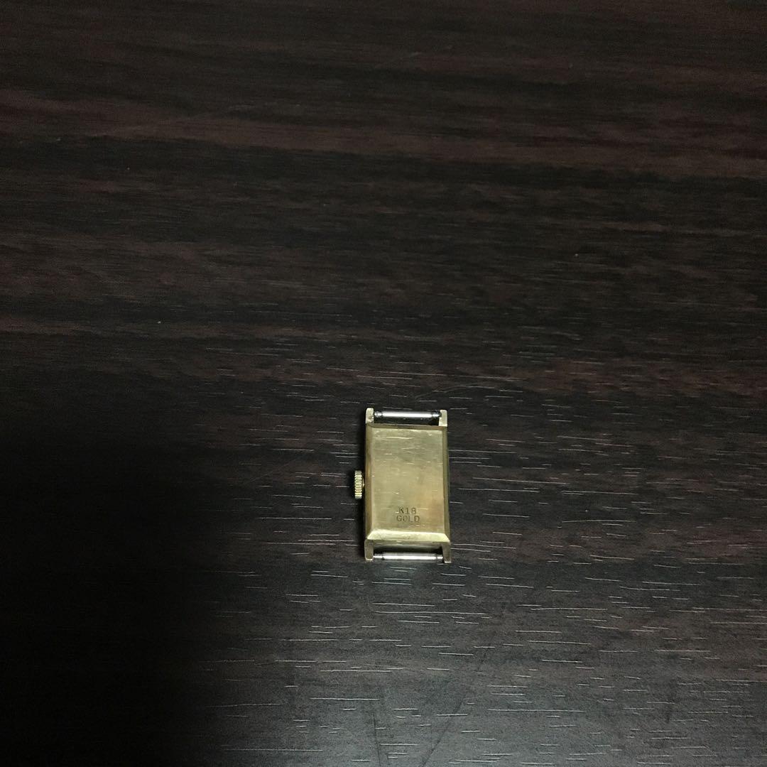 DEN-RO 手巻き　スクエア　Ｋ18　0750　稼働品　18金　ビンテージ