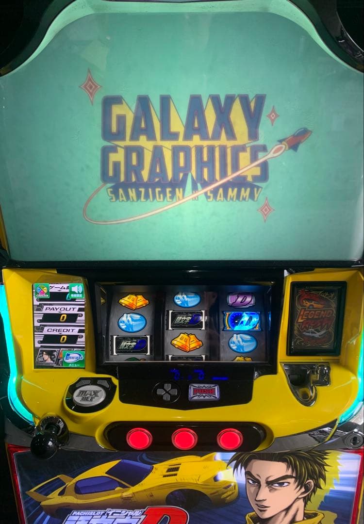 ハナ　Sパチスロ頭文字D XR 啓介パネル +不要機　イニシャルD