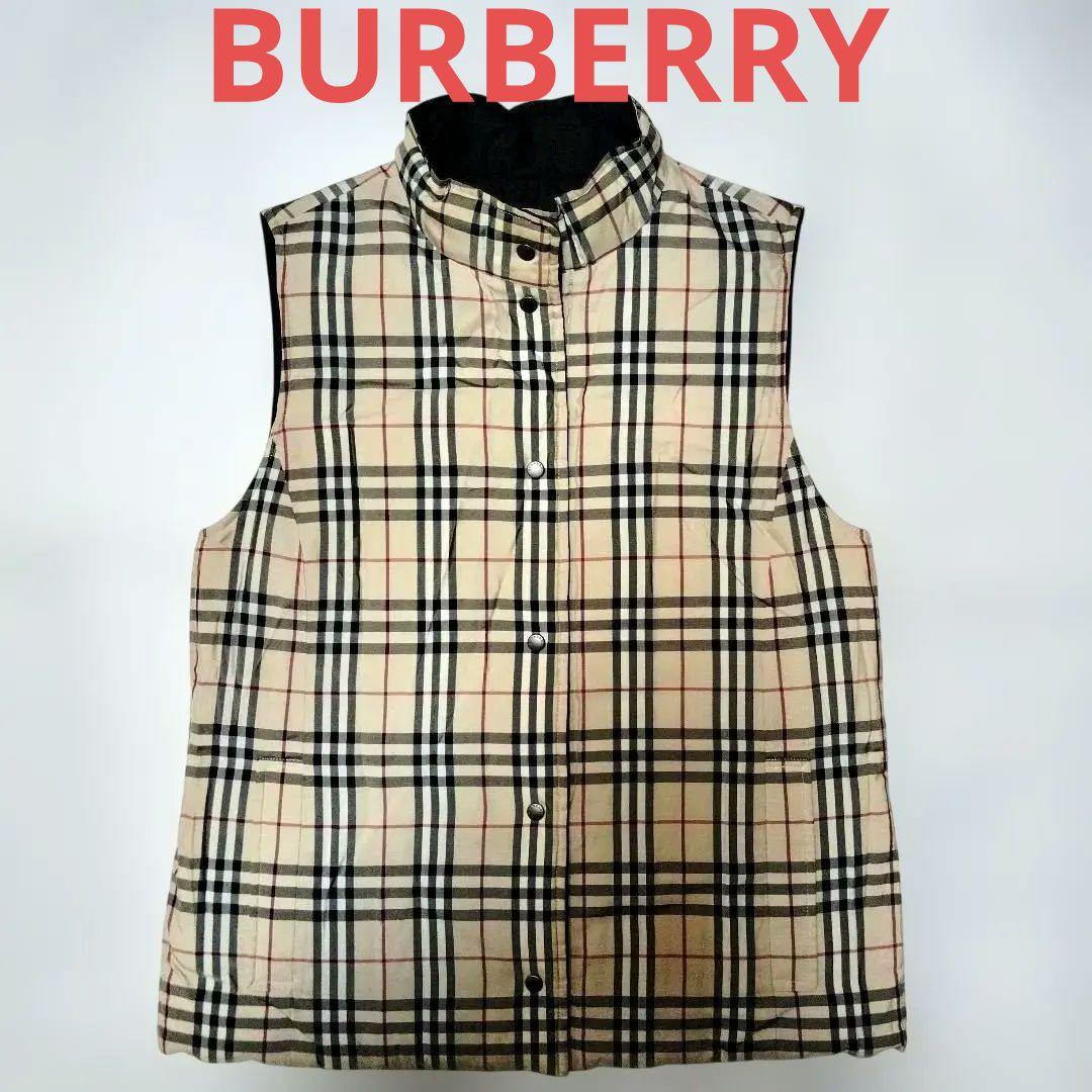 【Burberry 】ダウンベスト・リバーシブル 表記サイズ9→M