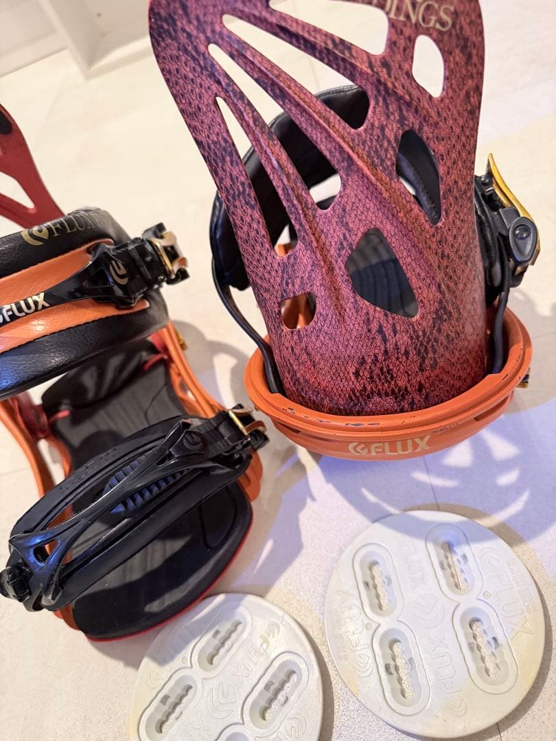 FLUX スノーボード ビンディング オレンジ/黒 M