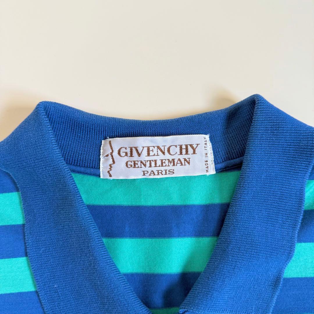 【GIVENCHY】1980s Striped S/S Polo Shirt