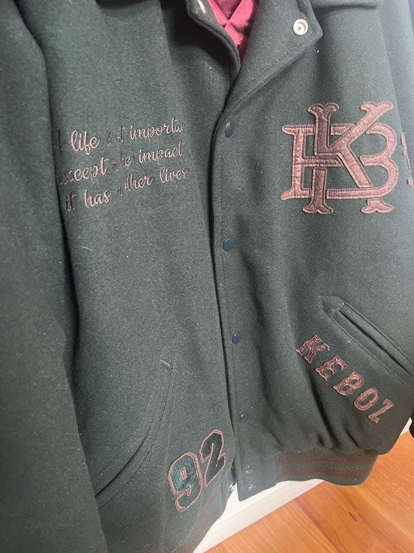 Keboz スタジャン カーキ