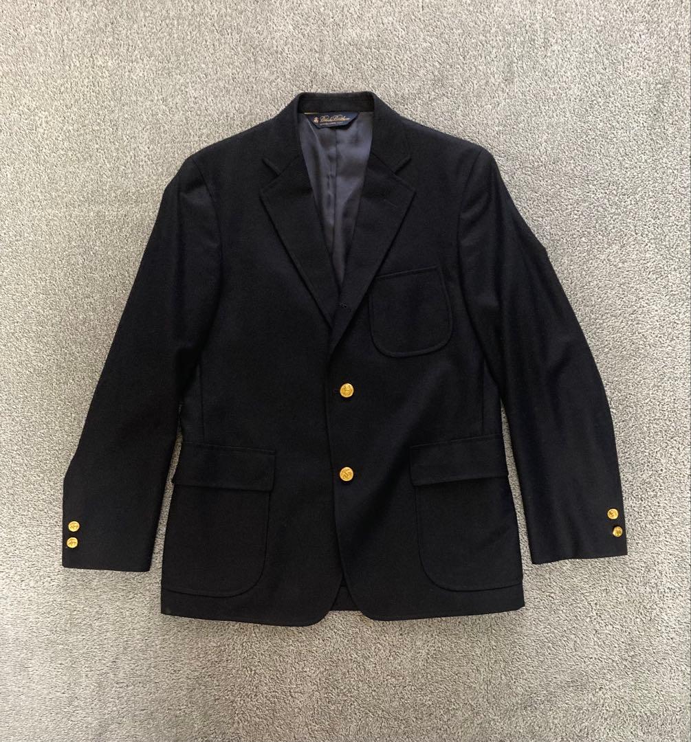 美品 日本製 ブルックスブラザーズ 紺ブレ テーラードジャケット 金ボタン