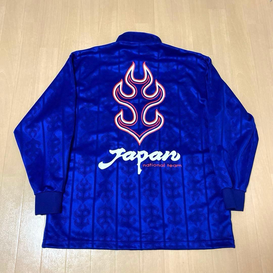【美品】アシックス　98年製　サッカー日本代表 ジャージ　ファイヤー　JFA