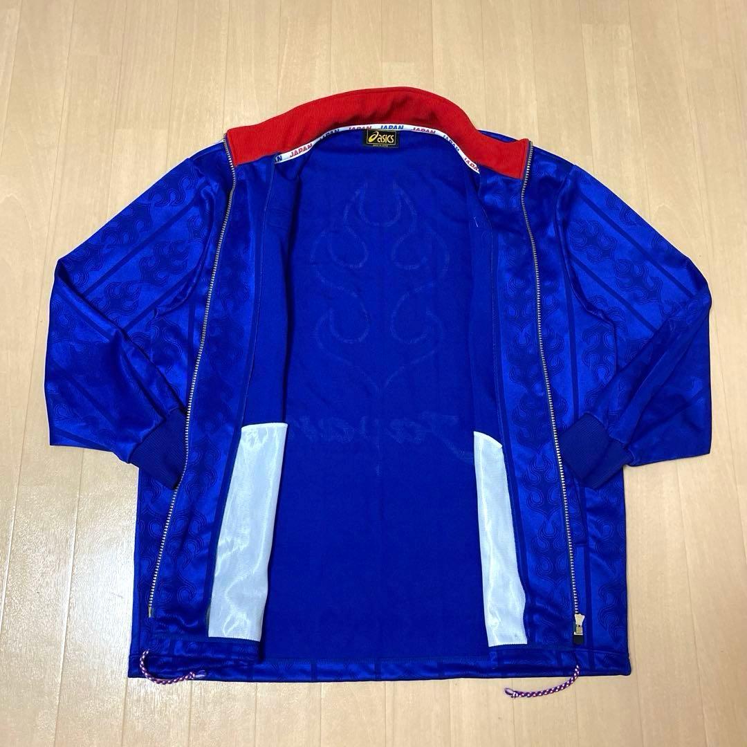 【美品】アシックス　98年製　サッカー日本代表 ジャージ　ファイヤー　JFA