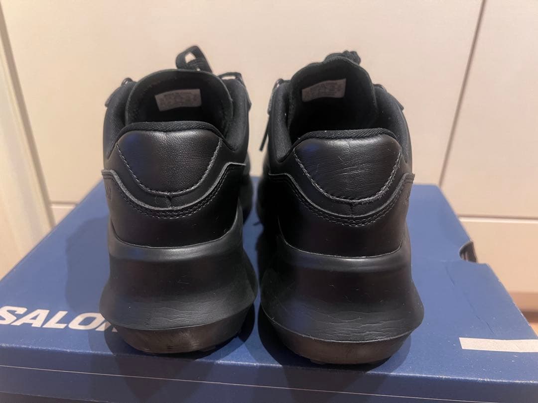 コムデギャルソン サロモン レザー スニーカー ブラック