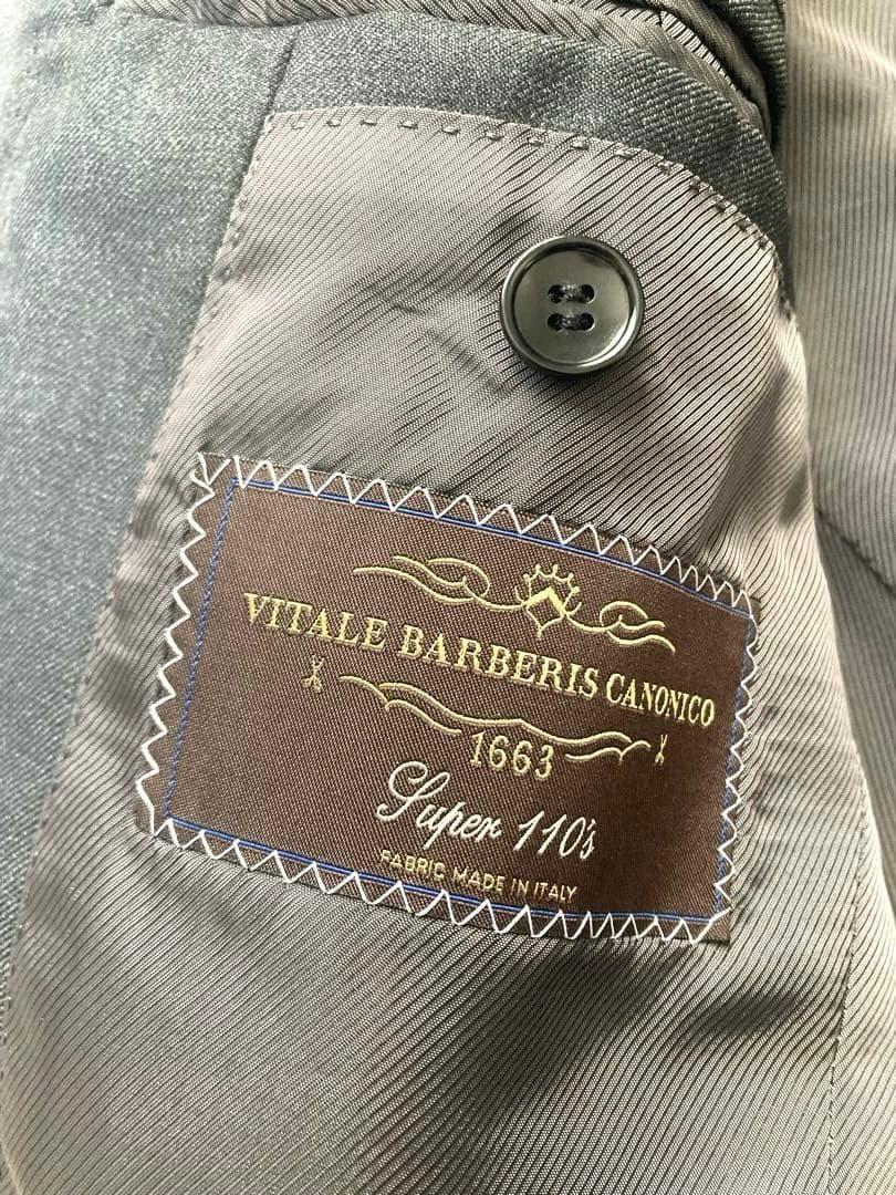 エディフィス　ダークグレー　ビジネス　スーツセットアップ　カノニコ　44