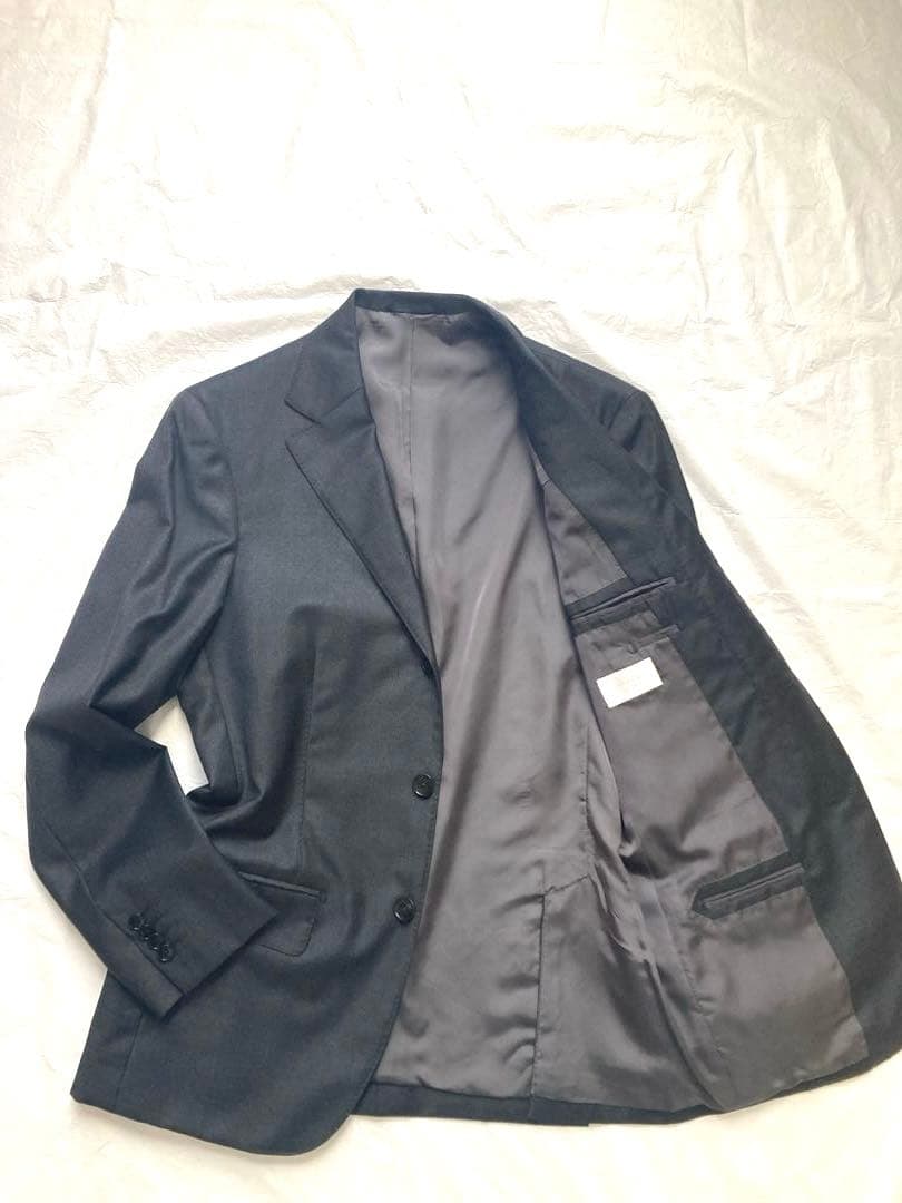 エディフィス　ダークグレー　ビジネス　スーツセットアップ　カノニコ　44