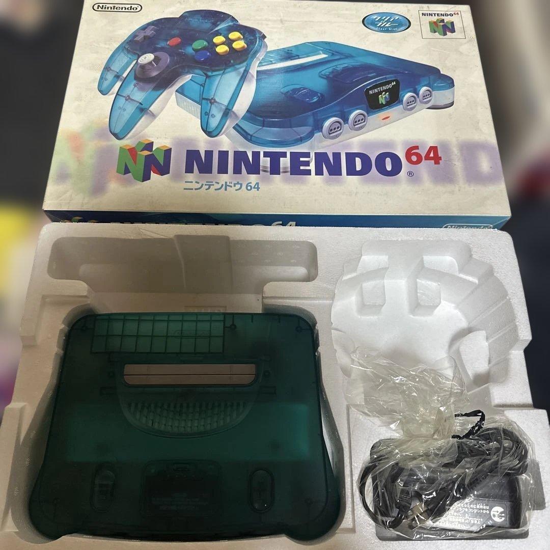 Nintendo 旧世代ゲーム機本体 NINTENDO 64 クリアブルー