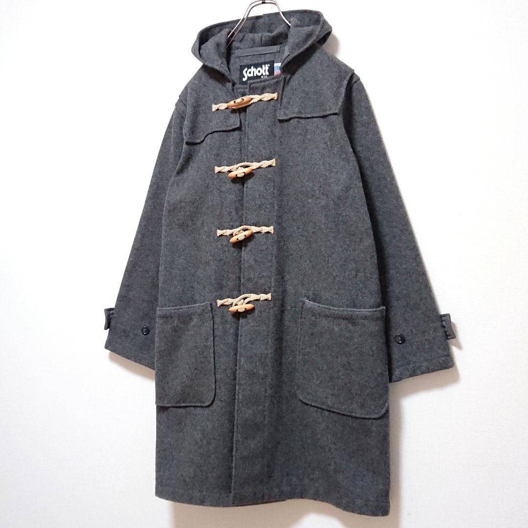 希少 ショット USA製 ロング丈 オーバーサイズ ダッフル コート