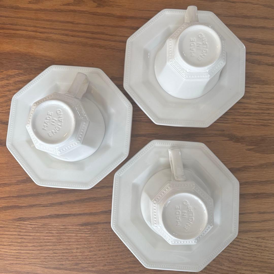 美品　ジョンソンブラザーズ　オクトゴナル　カップ　ディッシュ　3セット