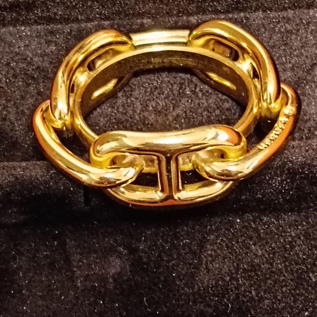 美品　エルメス　 スカーフリング　シェーヌダンクル　付属品なし