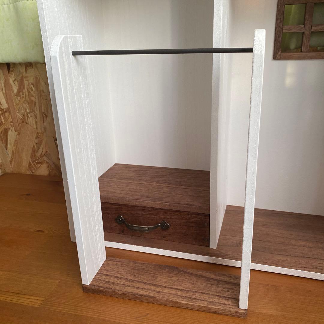 おうち型人形用木製収納ケース　ネオブライス　アイシードール　ドール用クローゼット