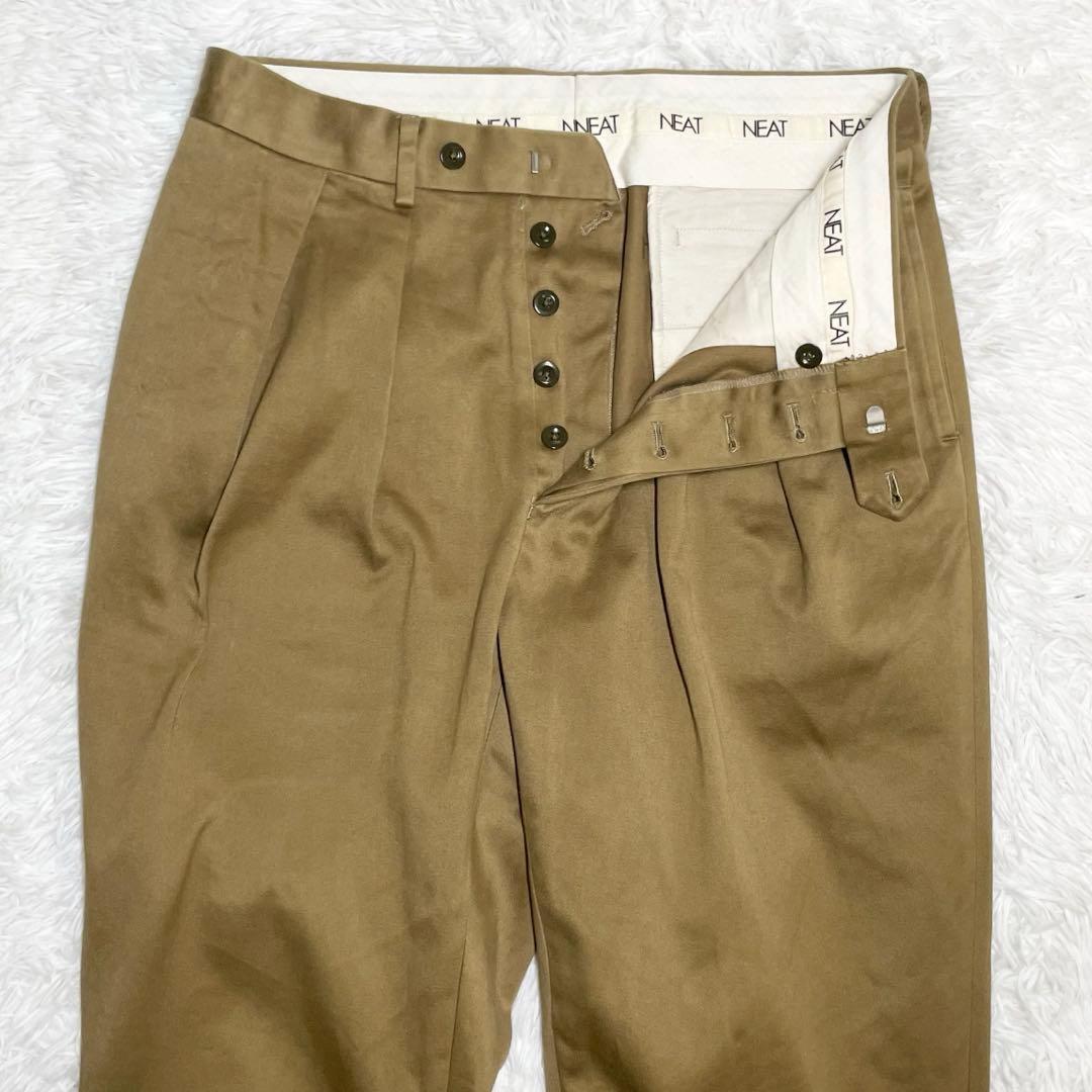 【美品】ニート　スラックス・TURPAN SATIN TAPERED・48
