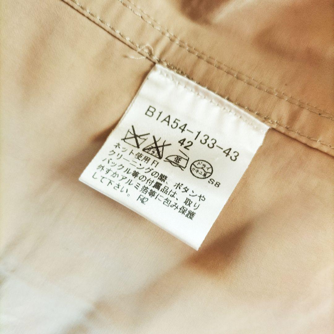 バーバリーロンドン トレンチコート ベージュ ノバチェック 42サイズ