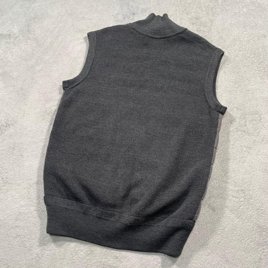 モンクレール　MAGLIONE ニット切替ダウンベスト　グレー　M
