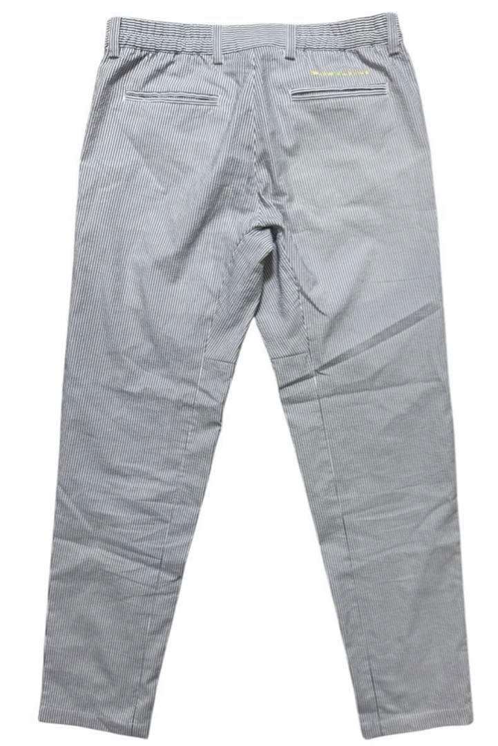 muta MARINE ムータマリン ロゴ刺繍 ストライプ柄 ゴルフ パンツ