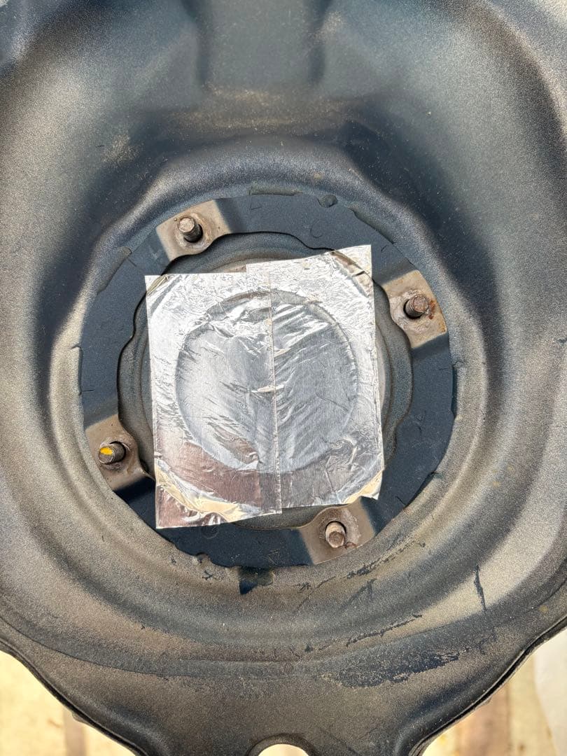 GB350/S アルミタンク風ステンレスコート塗装