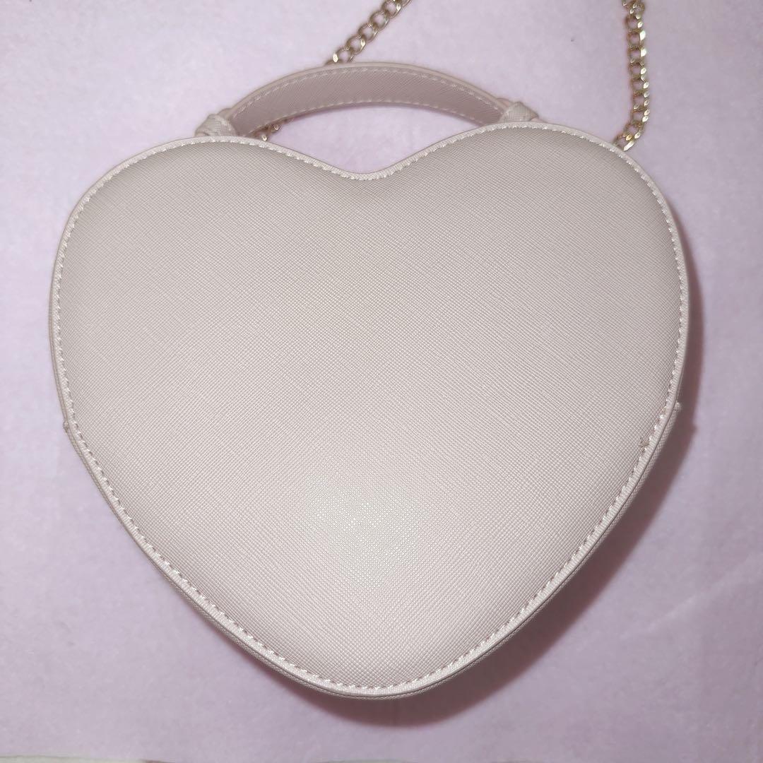 LIZLISA リボンビジューハートバック ピンク