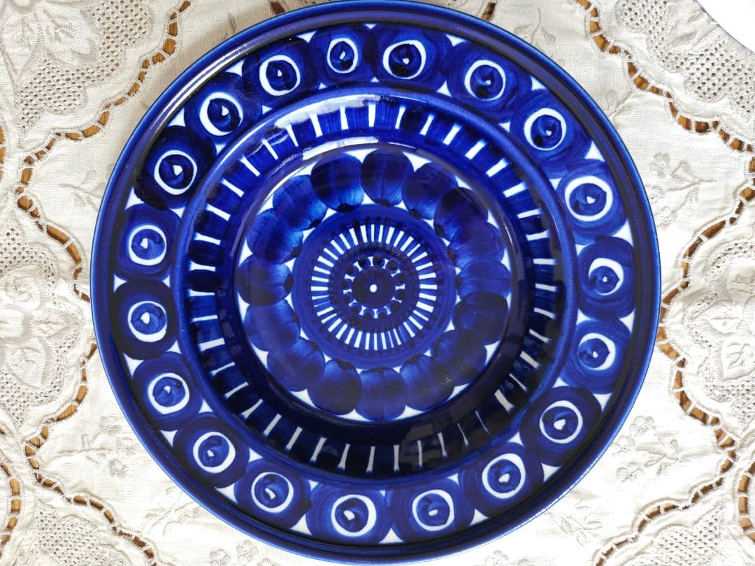 北欧ヴィンテージ☆アラビア バレンシア22.5cmスープ皿２枚セット