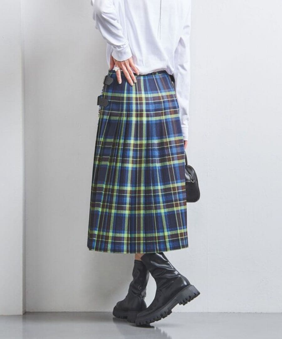 ＜O´NEIL of DUBLIN＞ミックス プリーツ スカート