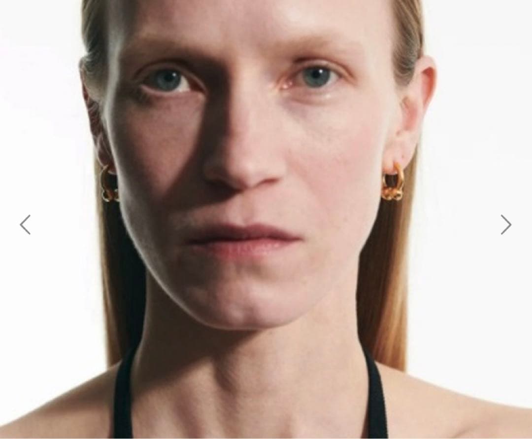 KiwiAll Blues フープ ピアス パール 輪っか 円　ゴールド