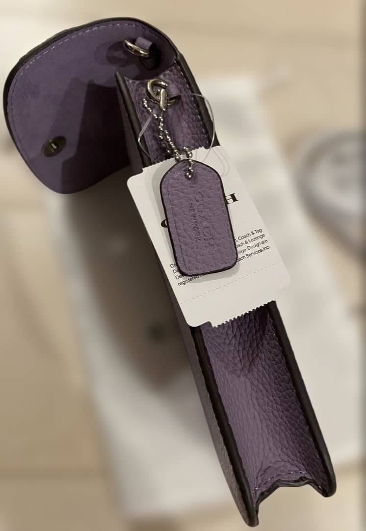 COACH CH815 パープル スマホショルダーバッグ