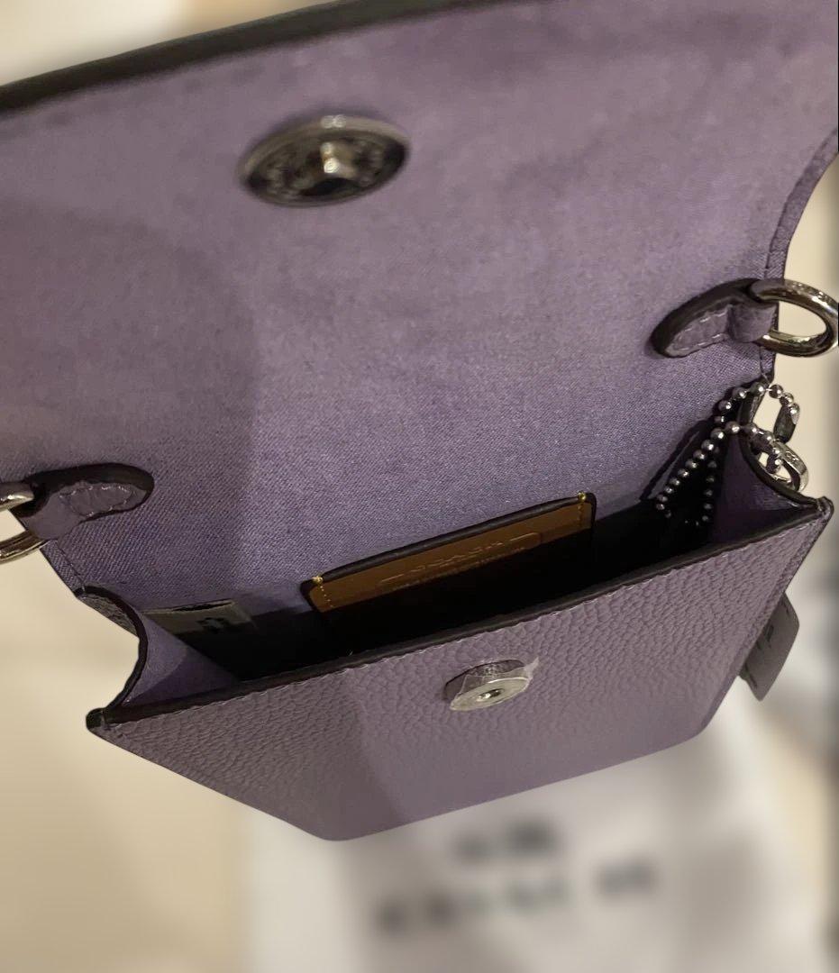 COACH CH815 パープル スマホショルダーバッグ