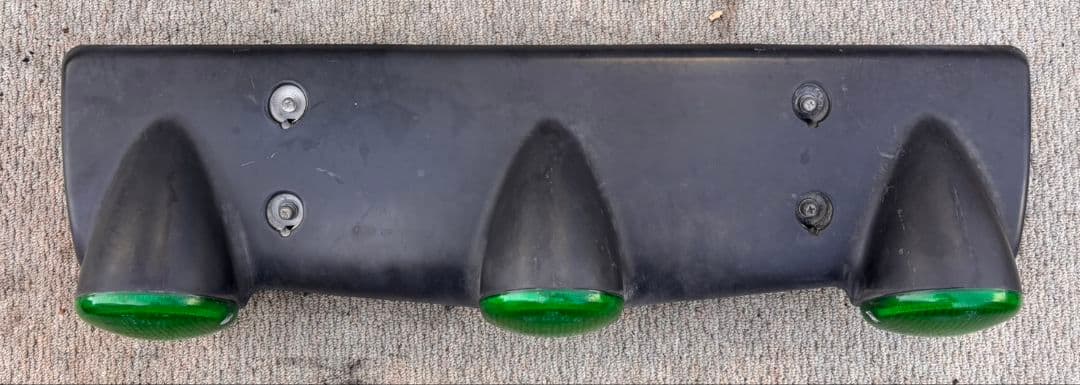 レトロ デコトラ 日野ドルフィン用 速度灯 緑レンズ 3連