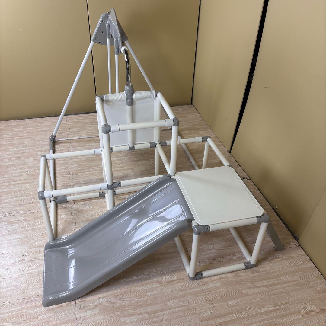 除菌清掃済　☆美品☆　野中製作所　マイファーストキッズパーク　ホワイトグレー