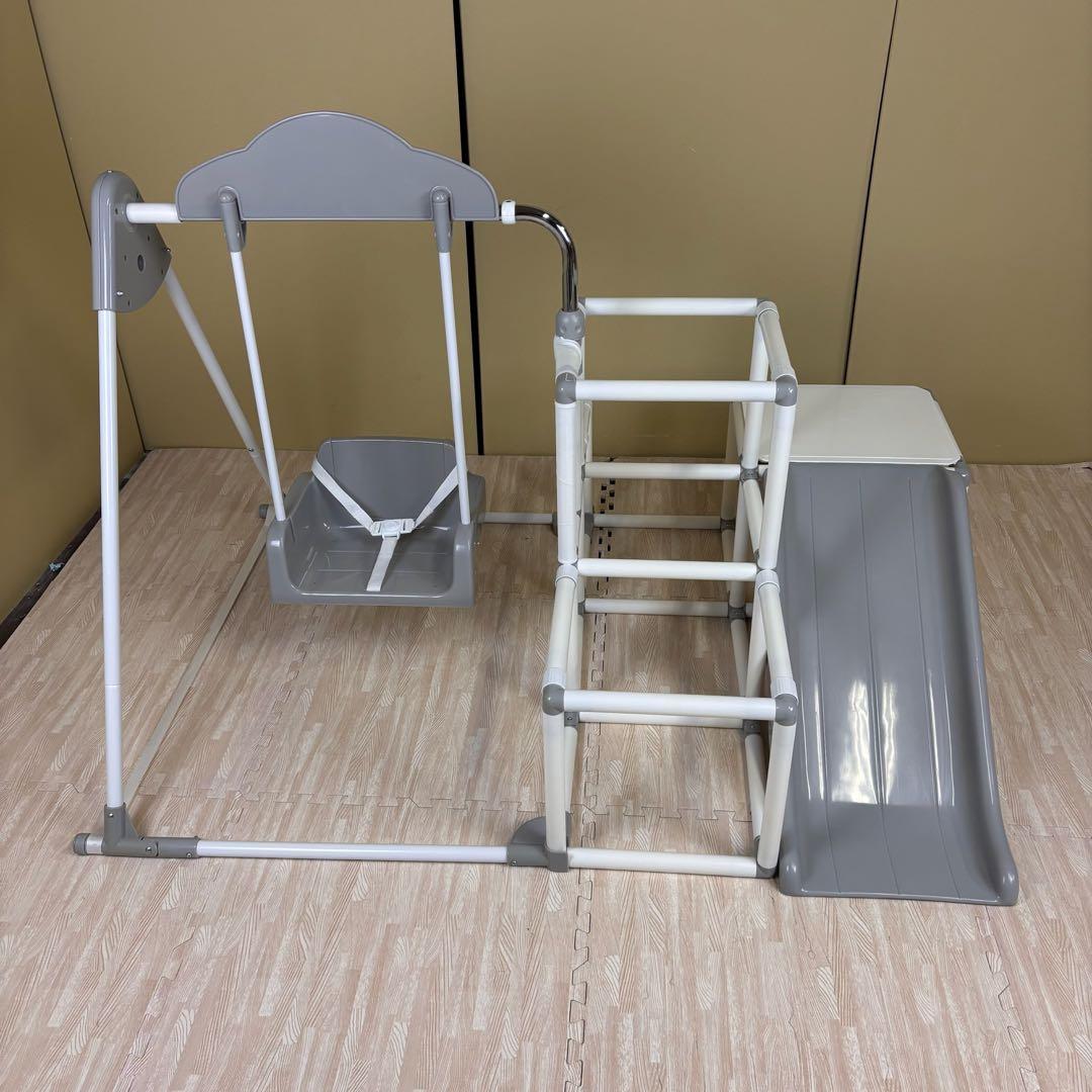 除菌清掃済　☆美品☆　野中製作所　マイファーストキッズパーク　ホワイトグレー