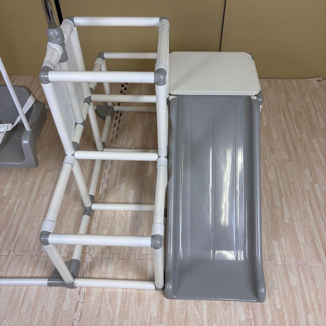 除菌清掃済　☆美品☆　野中製作所　マイファーストキッズパーク　ホワイトグレー