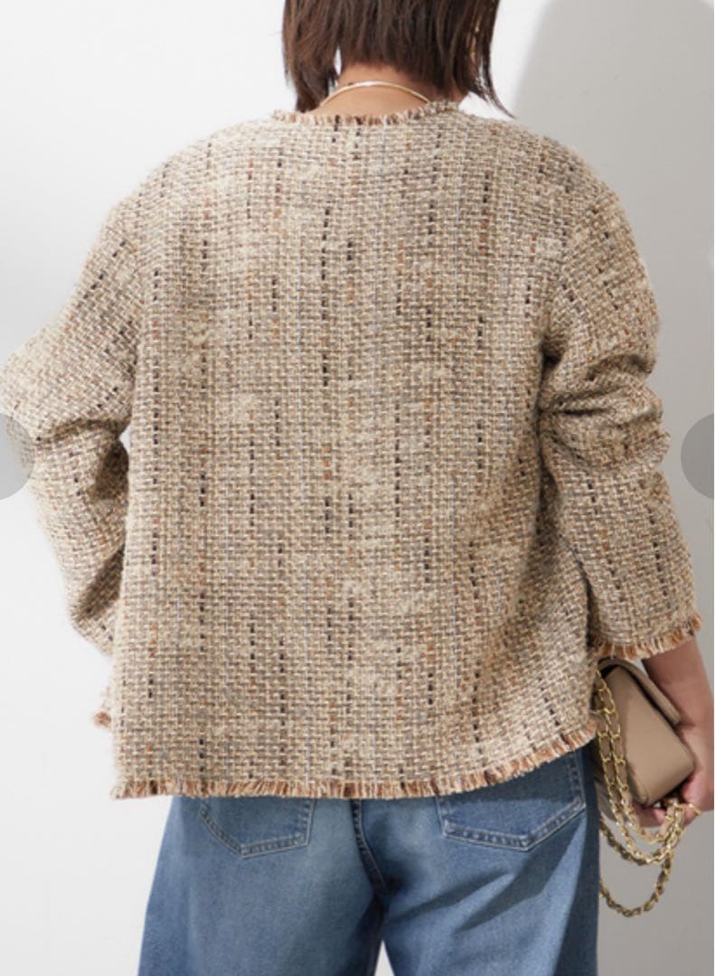 journal standard L'essage ラメツイードWIDE Jkt