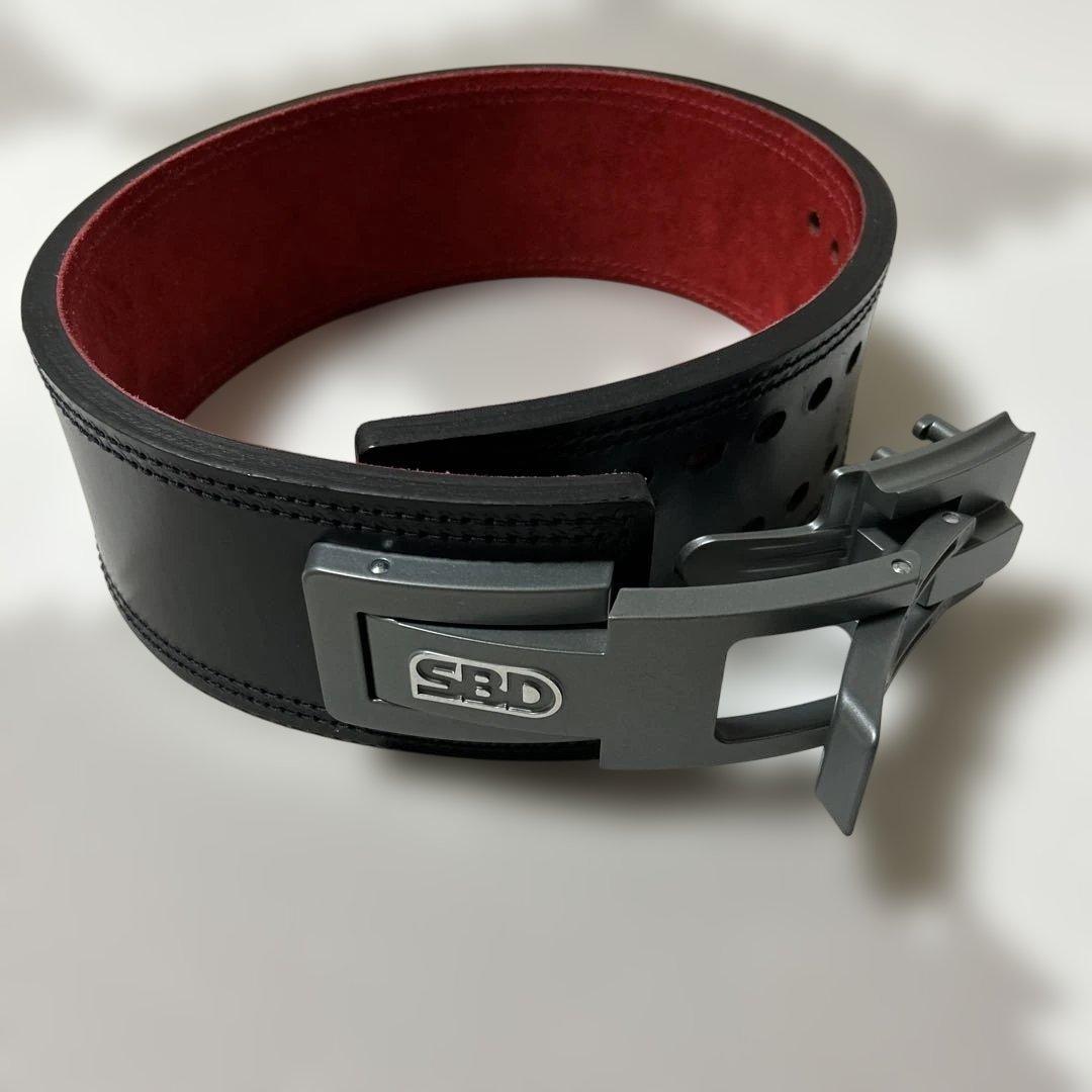SBD トレーニング・パワーベルト 黒/赤　Mサイズ