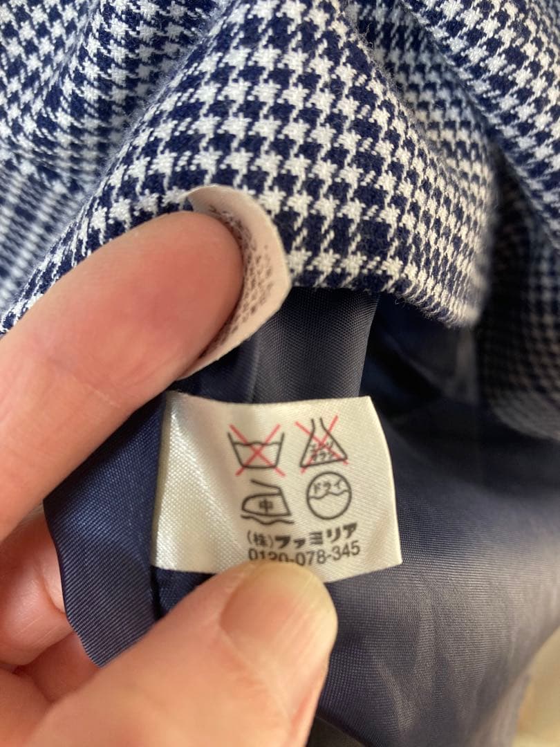 美品 ファミリア フォーマル アンサンブル120 125 女の子 入学式