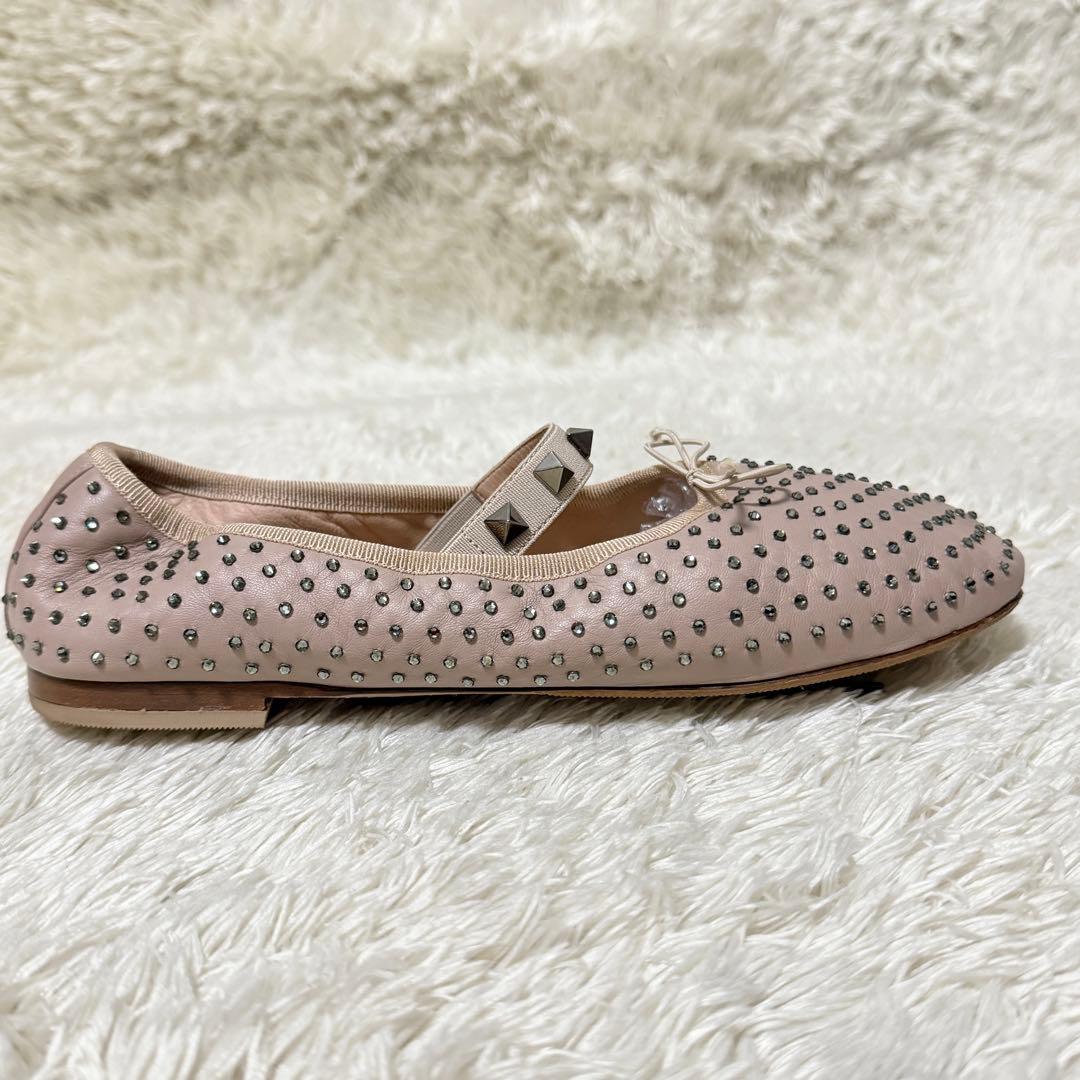 ヴァレンティノガラヴァーニ スタッズ バレエシューズ フラットシューズ