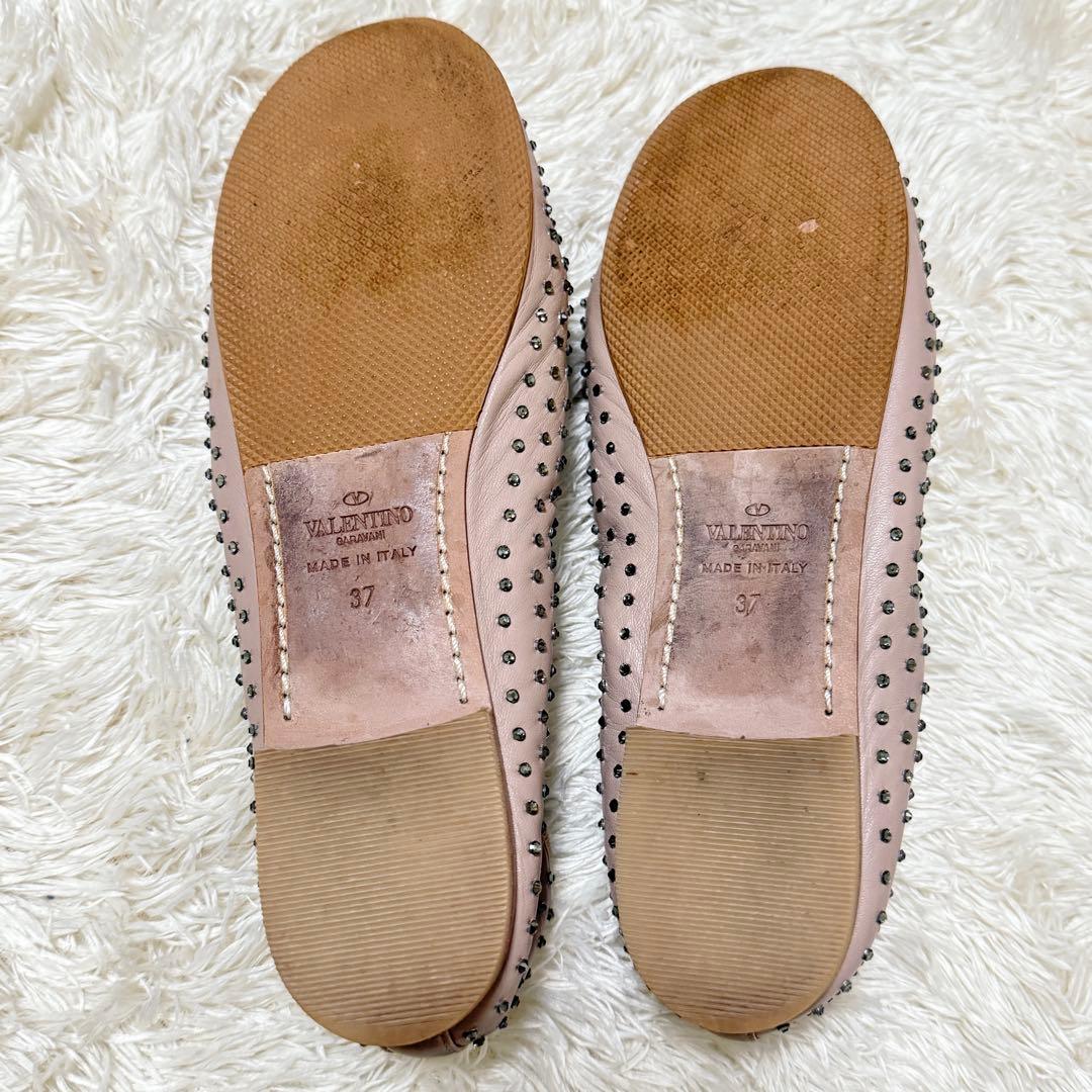 ヴァレンティノガラヴァーニ スタッズ バレエシューズ フラットシューズ