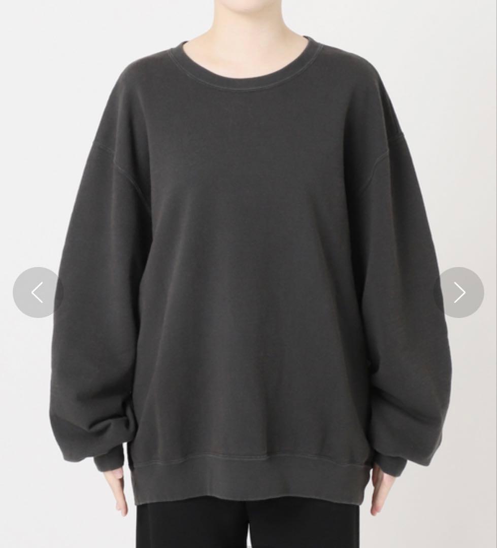 アパルトモントUNITEプリント ブラック スウェット