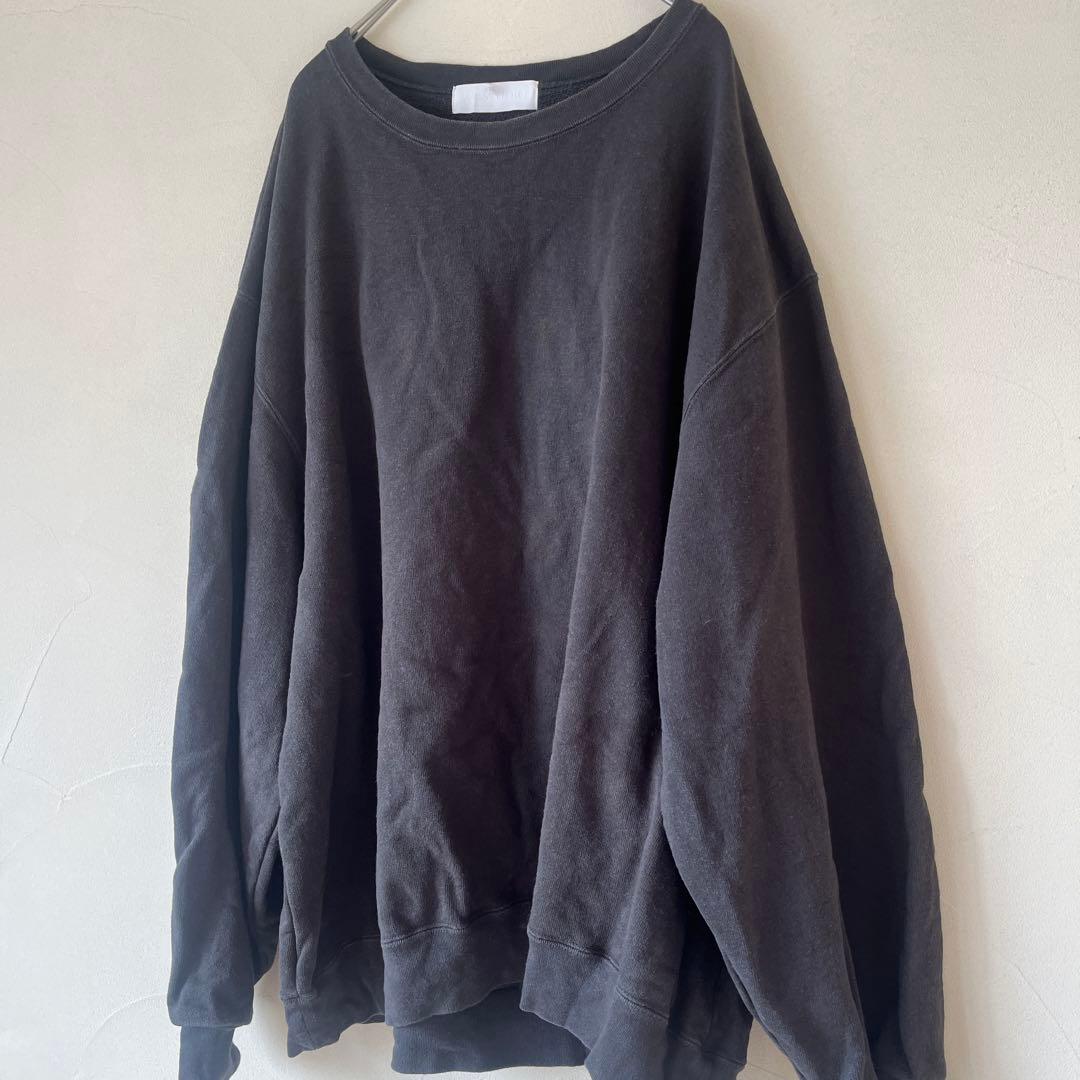 アパルトモントUNITEプリント ブラック スウェット