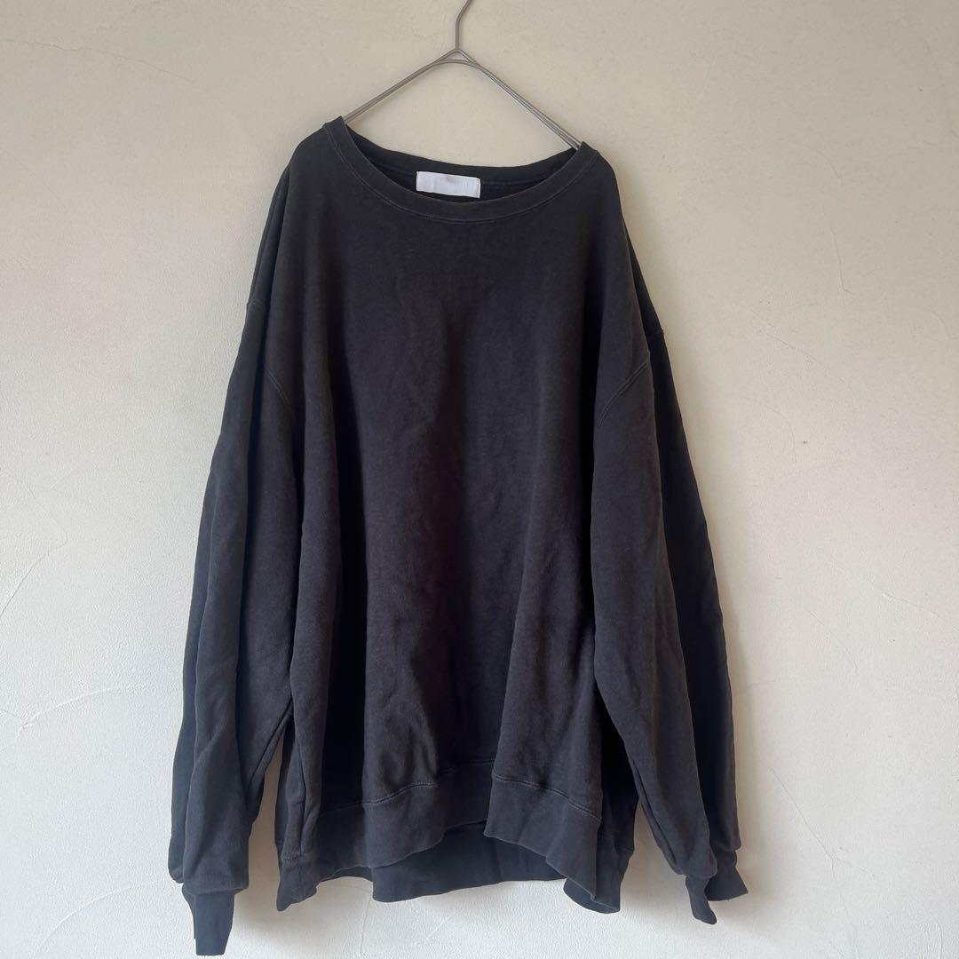 アパルトモントUNITEプリント ブラック スウェット