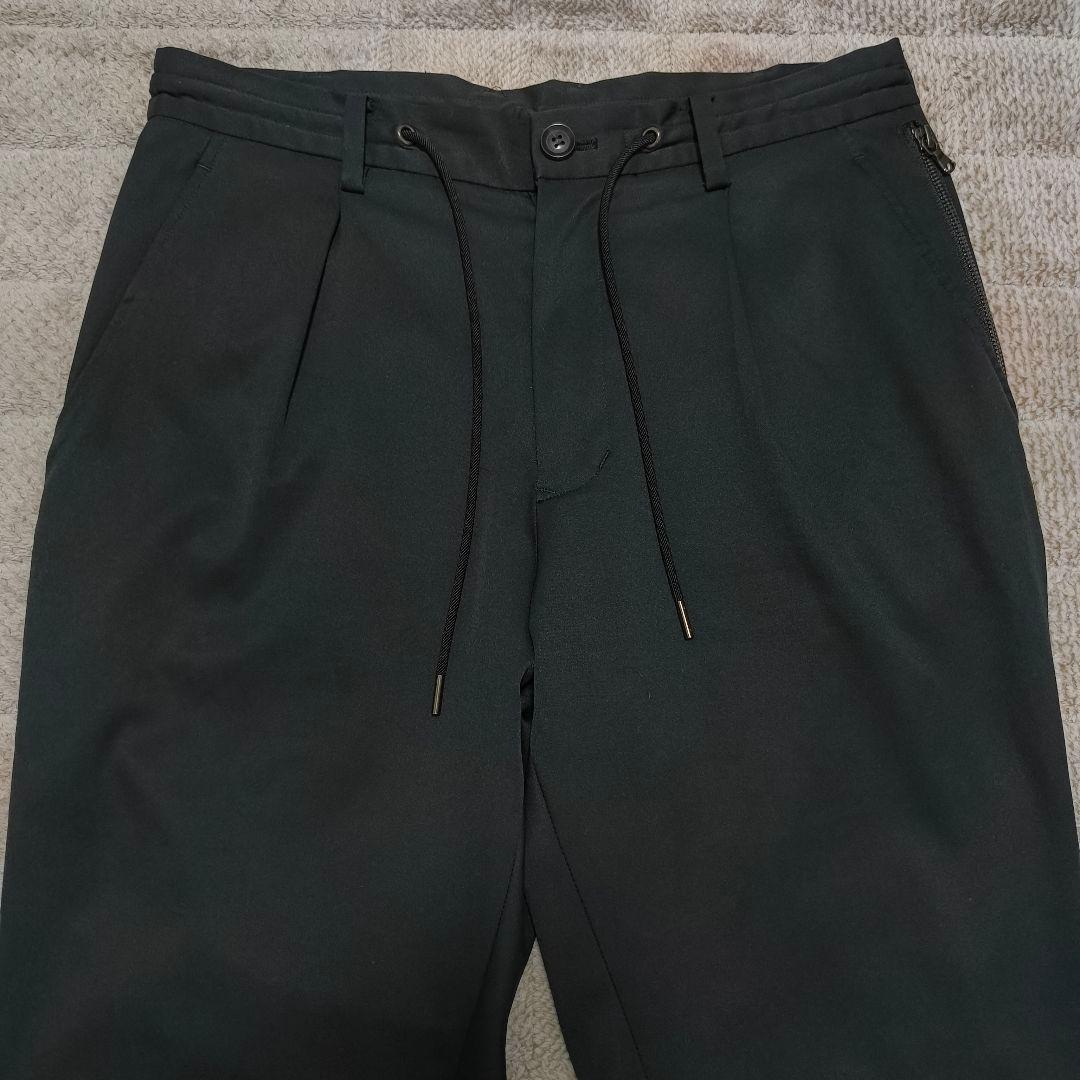 ジュンハシモト セットアップ ストレッチ ドローコード ブラック L