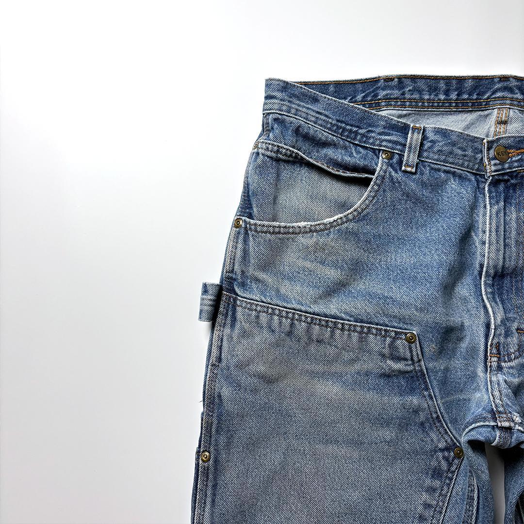 ダブルニー デニム ペインターパンツ W36 L30 KEY キー 鬼フェード