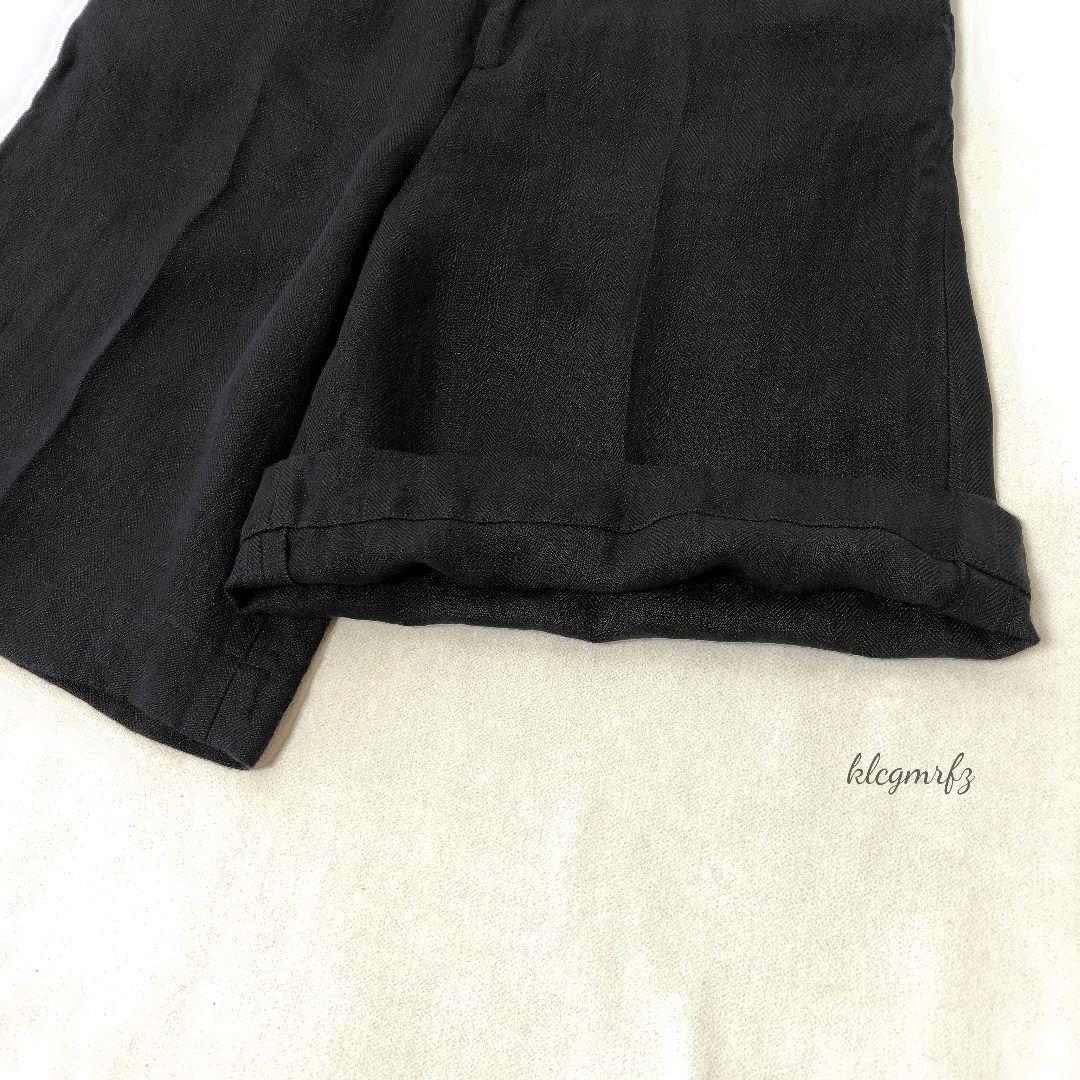 Curensology リネン ヘリンボン ショートパンツ 麻 カレンソロジー