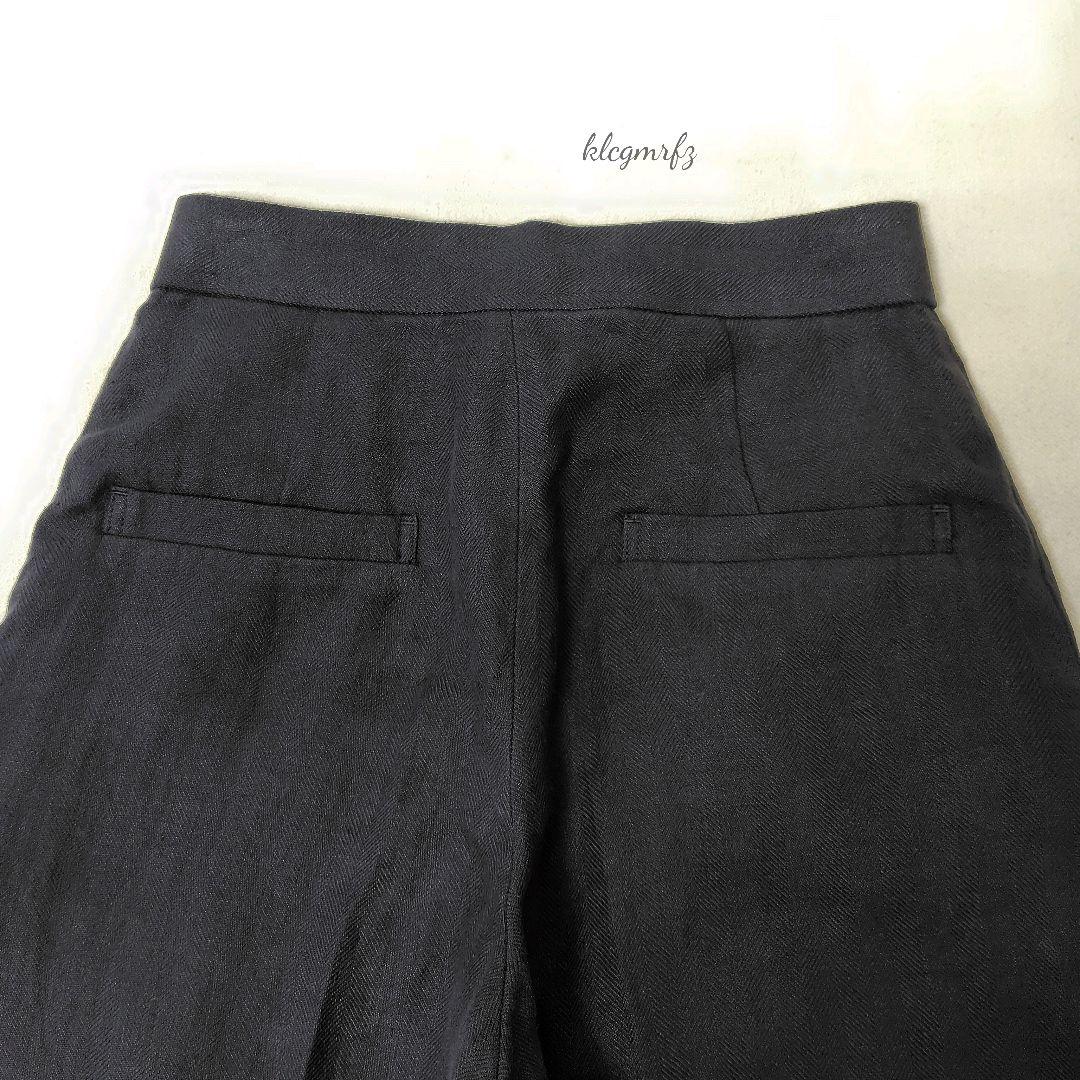 Curensology リネン ヘリンボン ショートパンツ 麻 カレンソロジー