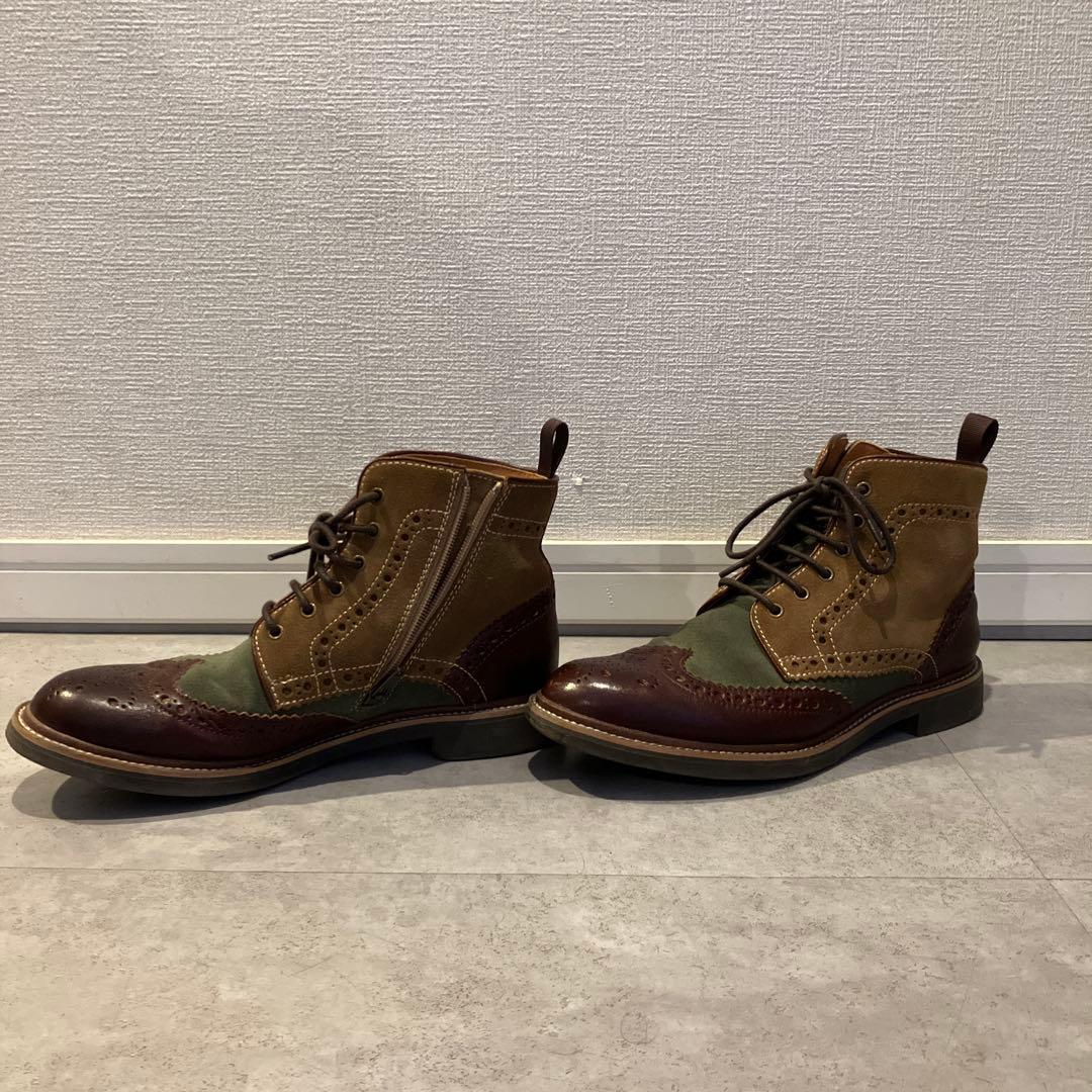 【美品】REGAL リーガル ウイングチップブーツ　NC5F 58JR