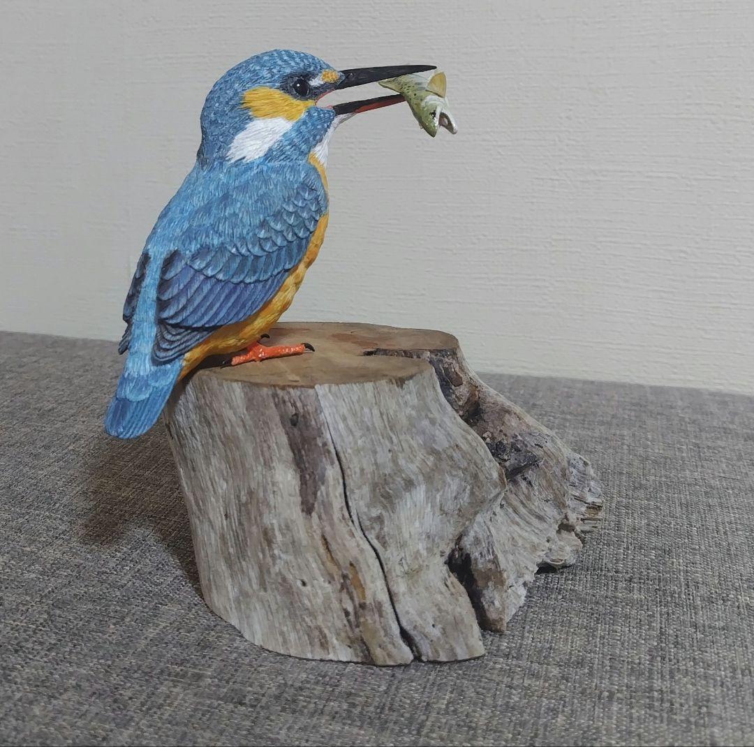バードカービング　\"カワセミ”