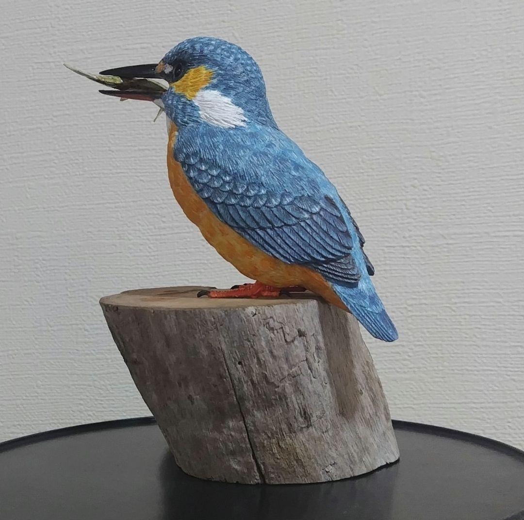 バードカービング　\"カワセミ”